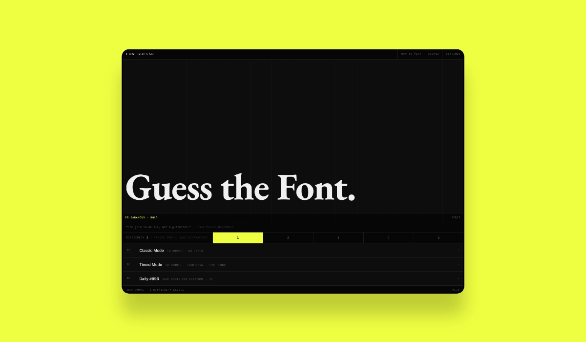 FontGuessr preview